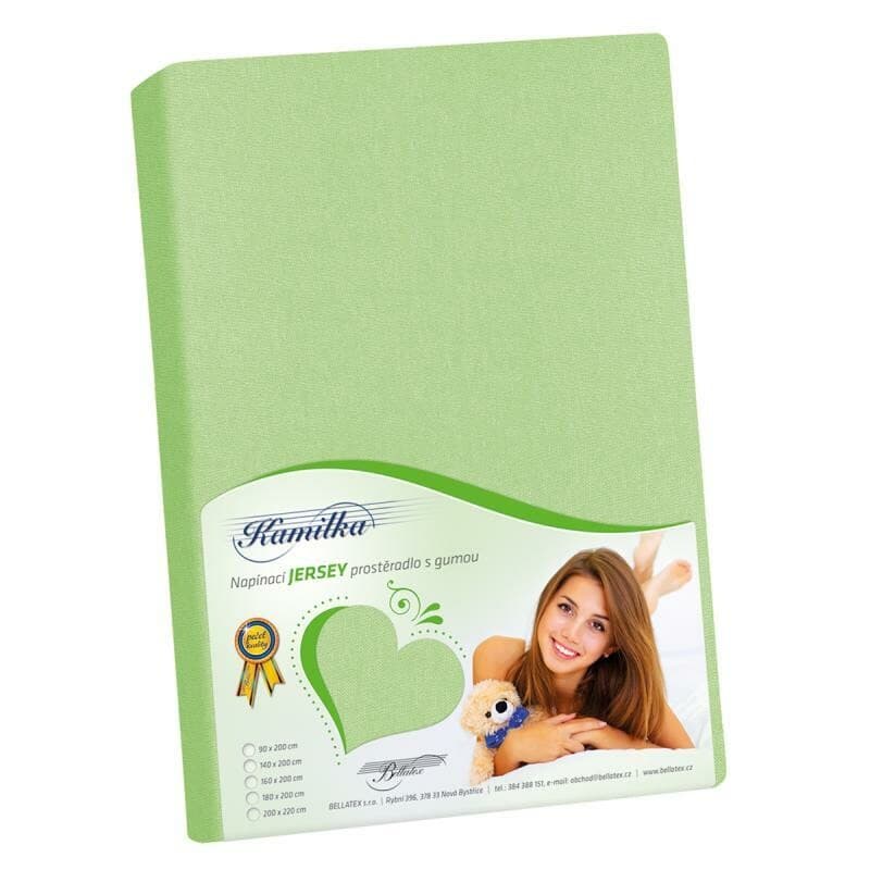 Bellatex Jersey prostěradlo Kamilka jarní zelená