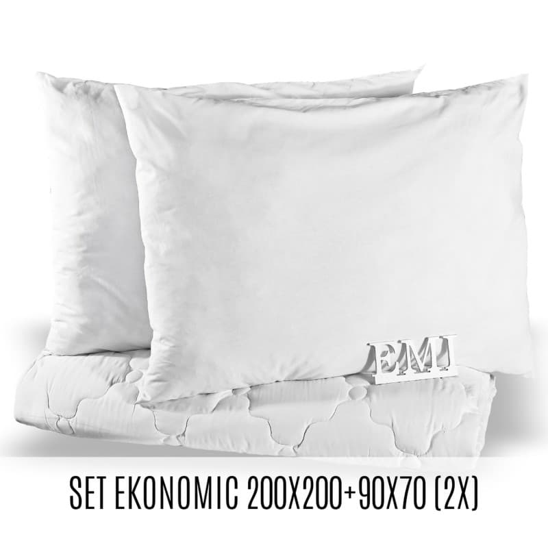 Set manželské přikrývky a polštářů Ekonomic (2x) EMI