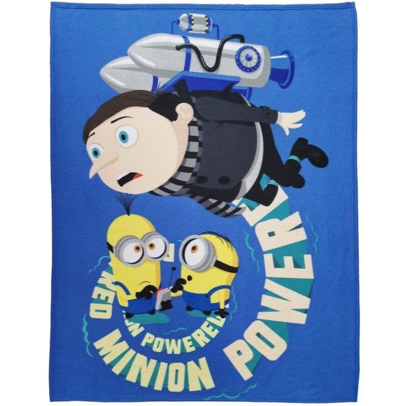 Deka fleecová modrá Mimoni