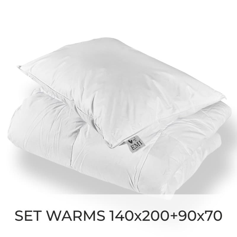 Set péřové přikrývky a polštáře Warms EMI