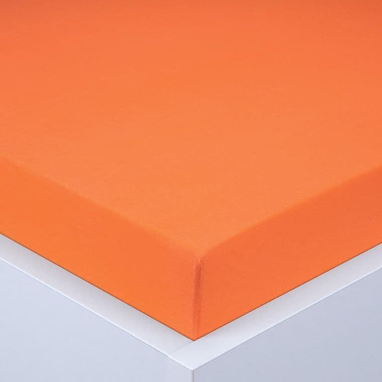 Napínací prostěradlo jersey EXCLUSIVE oranžové sada 2 ks