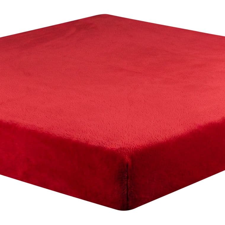 Napínací prostěradlo mikroplyš červené