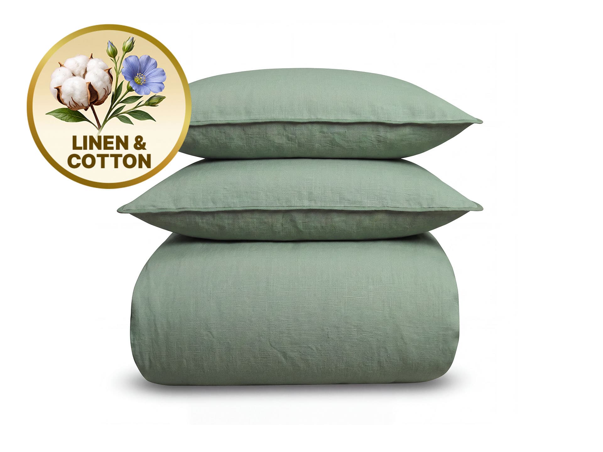 Dormeo Linen sada povlečení zelená