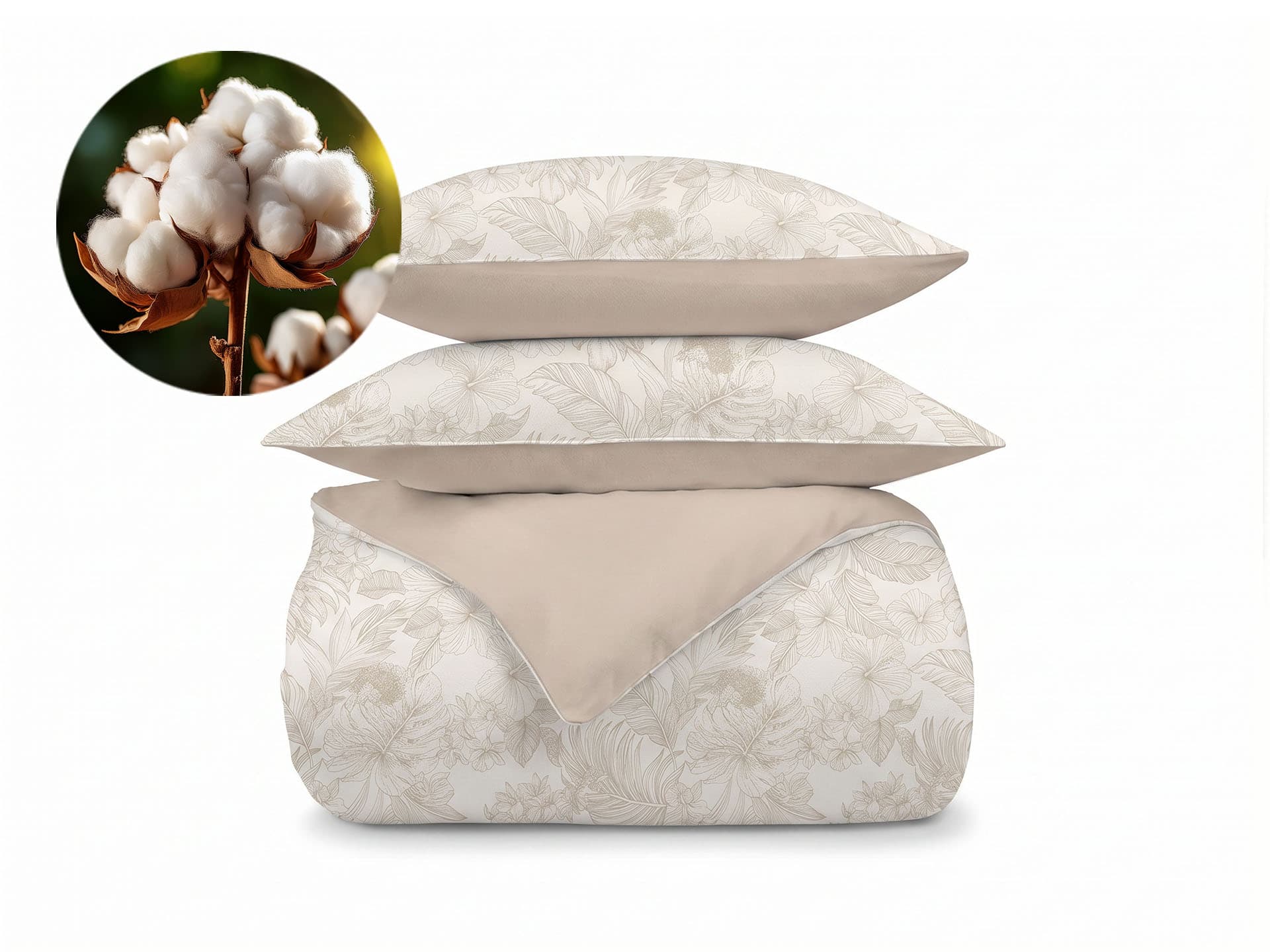 Dormeo Nature Motive sada povlečení – béžové