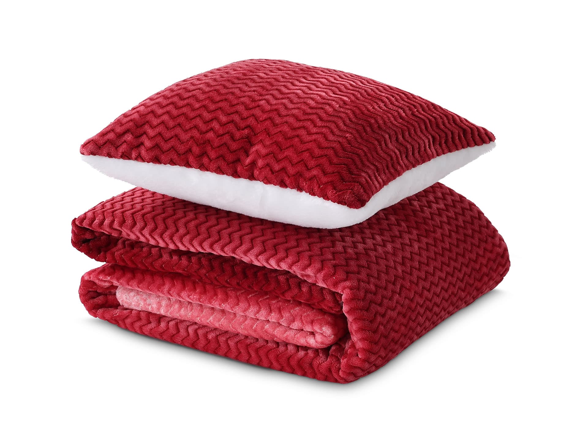 Dormeo sada Warm Hug červené ombré