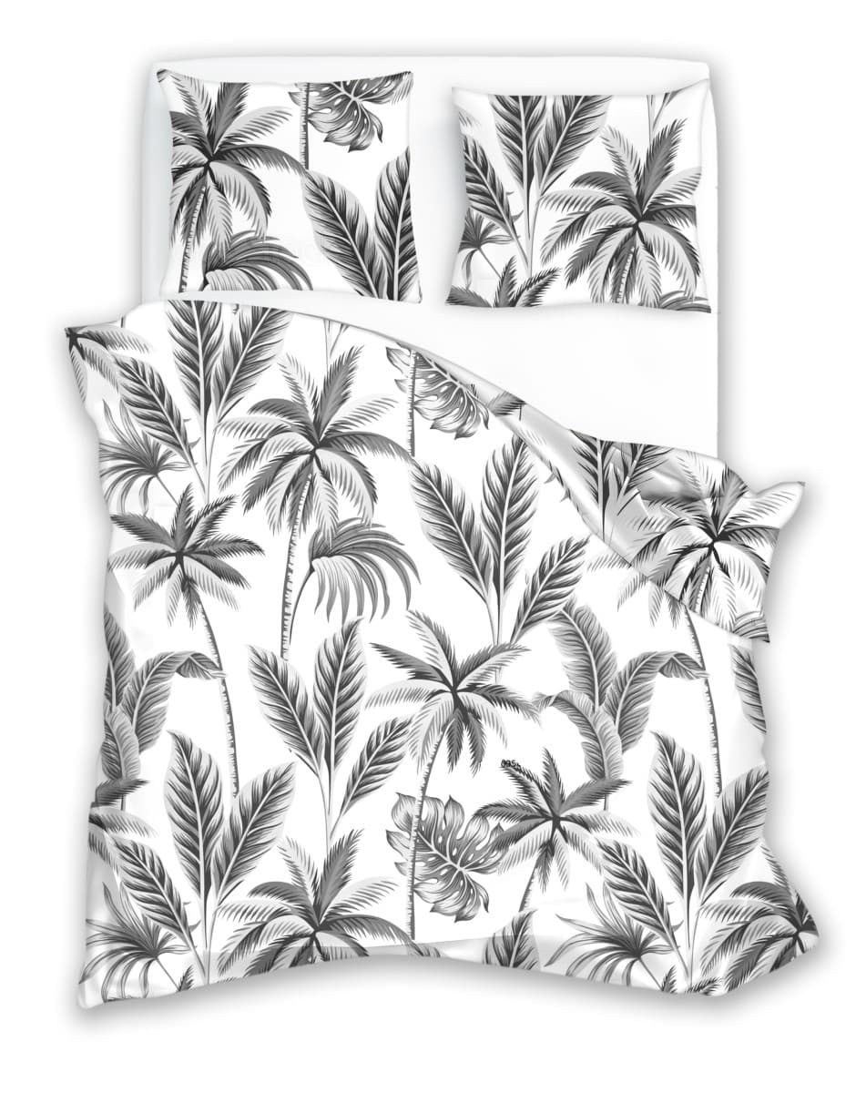 Faro Povlečení z mikrovlákna 021 HARMONY 160x200 cm + 2x 70x80 cm bílo/šedé