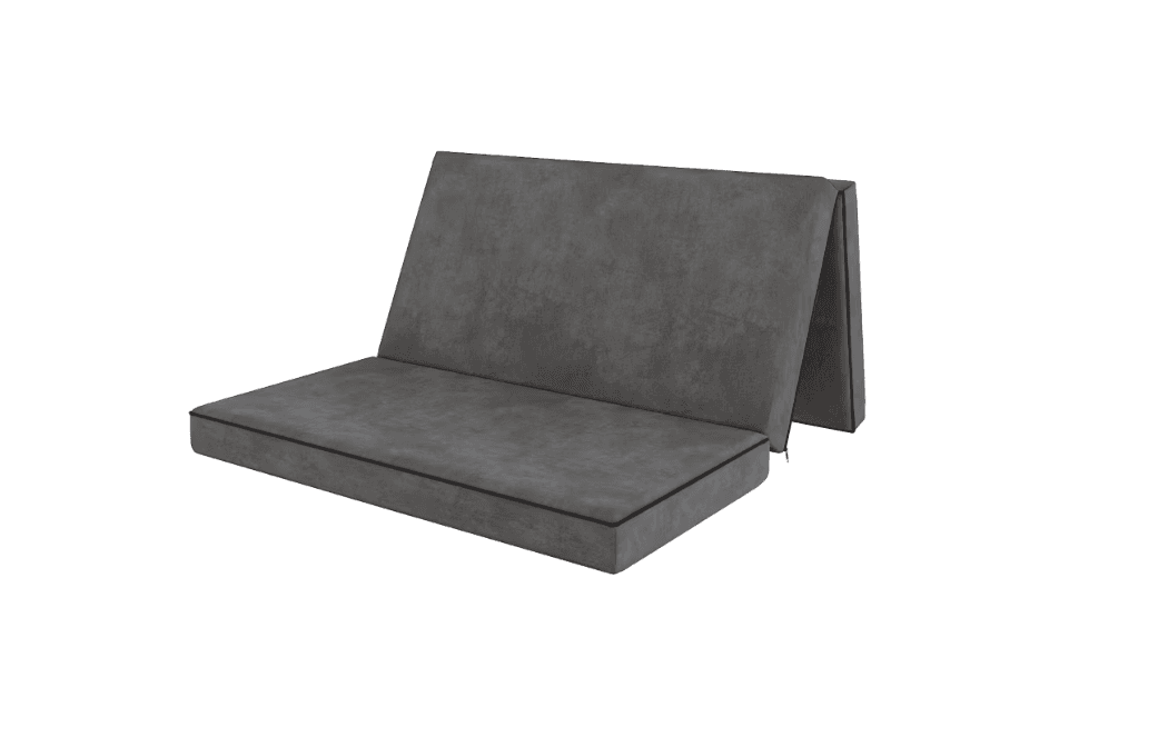 FDM Skládací matrace pro hosty a na cesty MASON 120x200x10 cm tmavě šedá