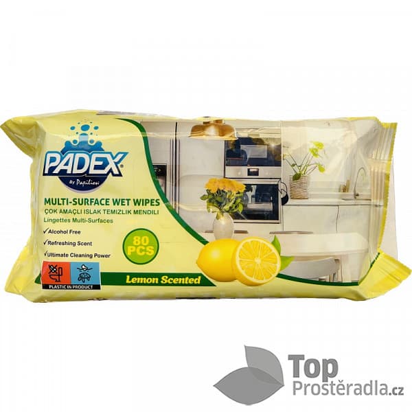 TP Papilion PADEX úklidové ubrousky universální lemon 80 ks