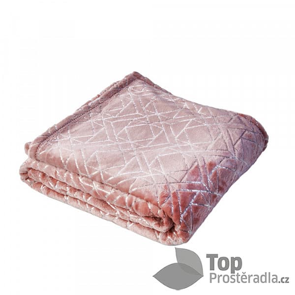 TP Mikroflanelová deka Premium s dekorativním vzorem 150x200