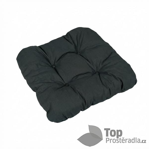 TOP Sedák s provázky 40x40 Antracitový