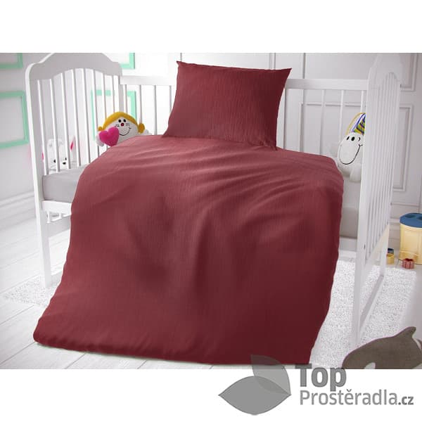 TOP Dětské mušelínové 90x135+45x60 Vínové