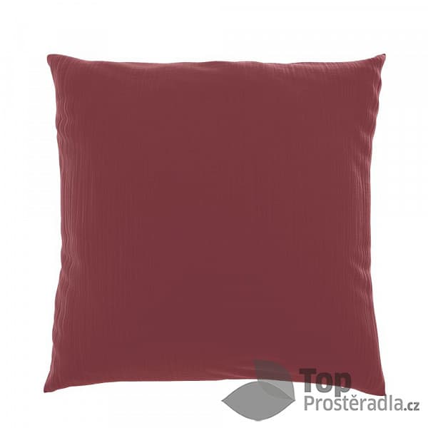Mušelínový povlak na polštář 50x70 VÍNOVÝ