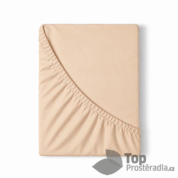 Jersey prostěradlo s lycrou DeLuxe 180x200 Lososové