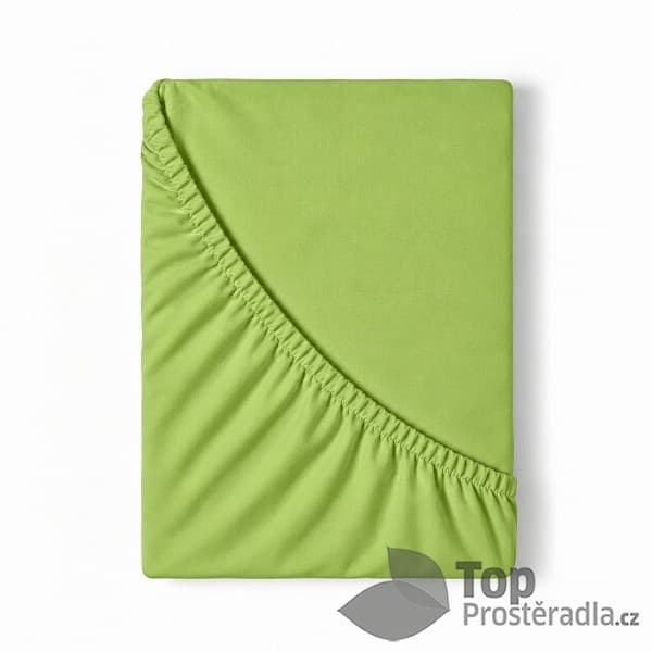 Jersey prostěradlo s lycrou DeLuxe 180x200 Zelené