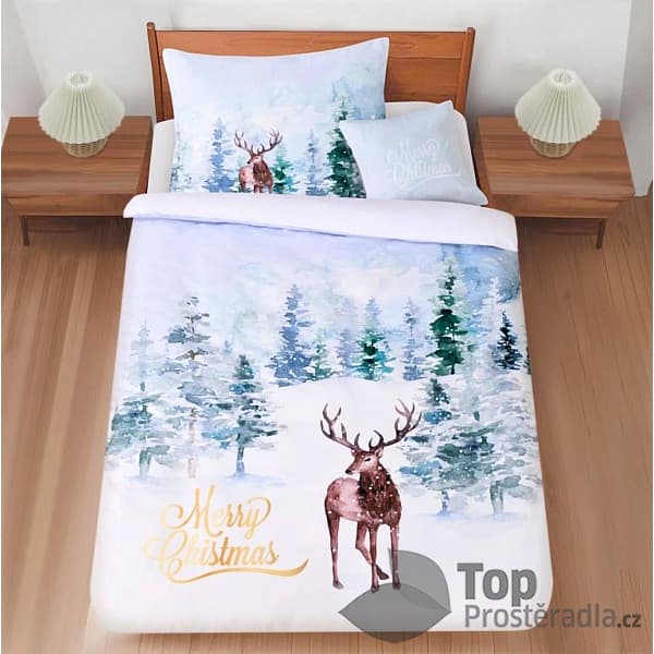 TOP Třídílná sada 3D povlečení 140x200+70x90+45x45 Lesní klid