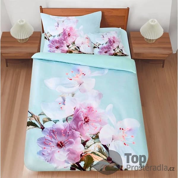 TOP Třídílná sada 3D povlečení 140x200+70x90+45x45 Sakura