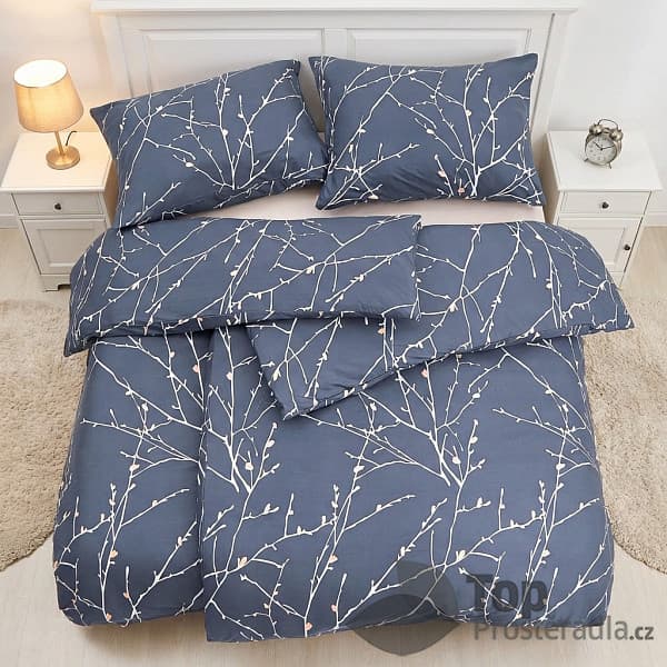 Výhodná sada na dvě lůžka Basic Line 140x200+70x90 Větvičky