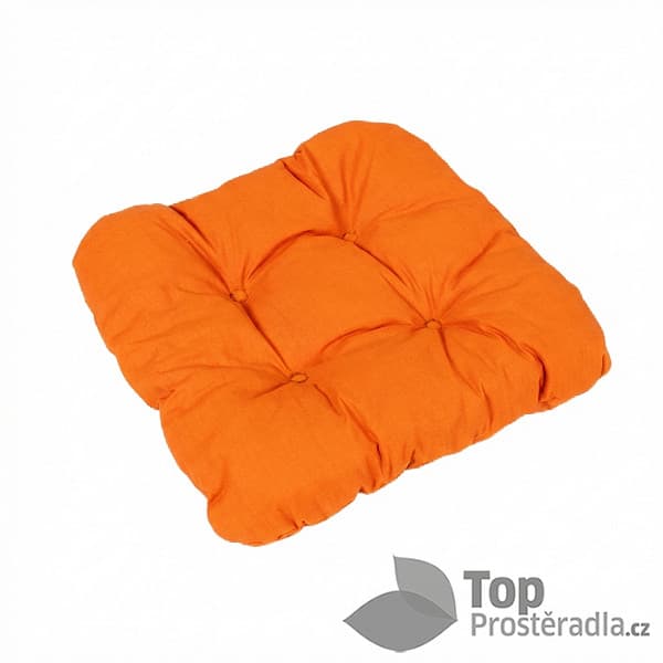 TOP Sedák s provázky 40x40 Oranžový