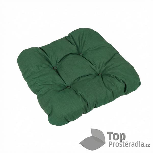 TOP Sedák s provázky 40x40 Tmavě zelený