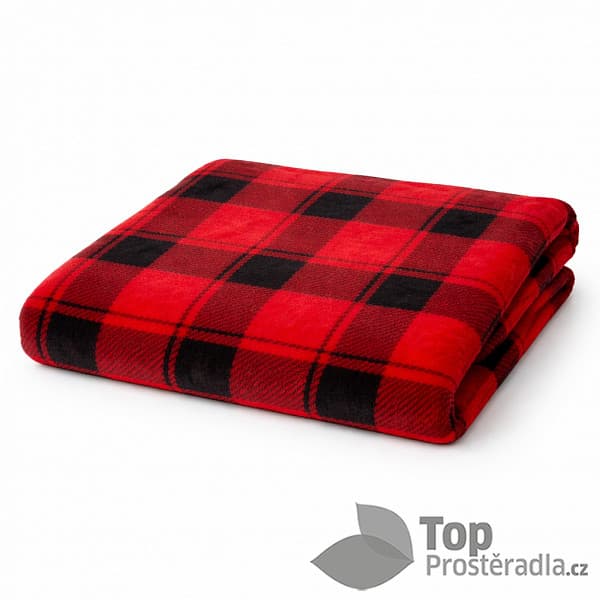 TOP Mikroplyšová deka Premium 150x200 Zimní kostka