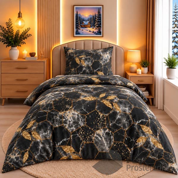 Mikroplyšové povlečení Premium 140x200+70x90 Quart šedý