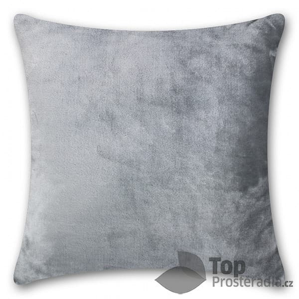 TOP Povlak na polštářek mikroflanel 40x40 Světle šedý